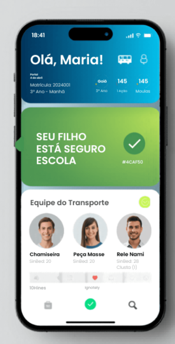 NetEscol - Portal do Responsável no celular